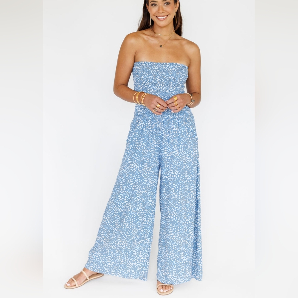 Khush Banzai Denim Lawai Jumpsuit